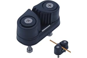 Cam Cleats for Boats - Portable Nylon Rope Cleat, Black Boat Cam Cleat, Durable Marine Accessory | Kayaks Sail Boats Pilates 