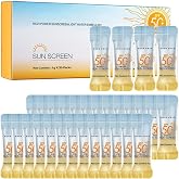 30PCS Travel-Size SPF 50+ PA++++ Mini Sunscreen &ndash; Lightweight, Non-Greasy, Water-Resistant Bulk Sunblock for Face &amp; Body, Perfect Vacation Essentials &amp; Party Favors