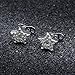 14g Cubic Zirconia Dermal Anchor Tops and Base Surgical Steel Microdermals Body Piercings (Star)