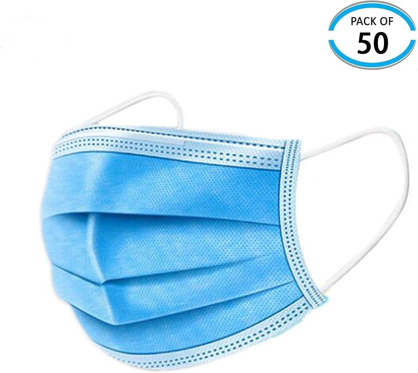 Disposable Maks, Ship from USA, Anti Dust Disposable Face Shields for Health Protection (50pcs)