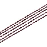 HOBBIESAY 960pcs 5 Strands Pomegranate Red Natural Garnet Bead Strands 2mm Mini Round Faceted Garnet Beads Smooth Red Quartz Stone Loose Spacer Beads for Jewelry Craft Making Hole: 0.4mm