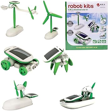 Educational 6 in 1 Solar Power Energy Robot Kits