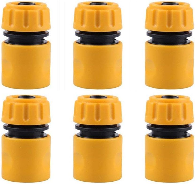 TOPWAYS 6 Pack Hose End Quick Connect Fitting 1/2 Inch DN15