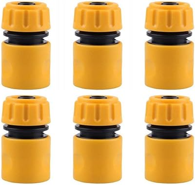 TOPWAYS 6 Pack Hose End Quick Connect Fitting 1/2 Inch DN15
