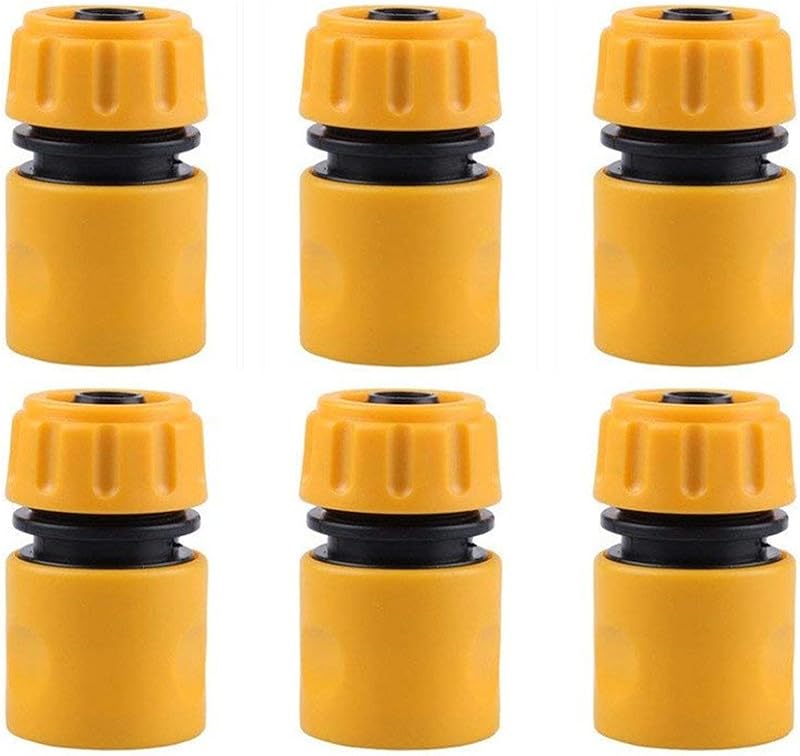 TOPWAYS 6 Pack Hose End Quick Connect Fitting 1/2 Inch DN15