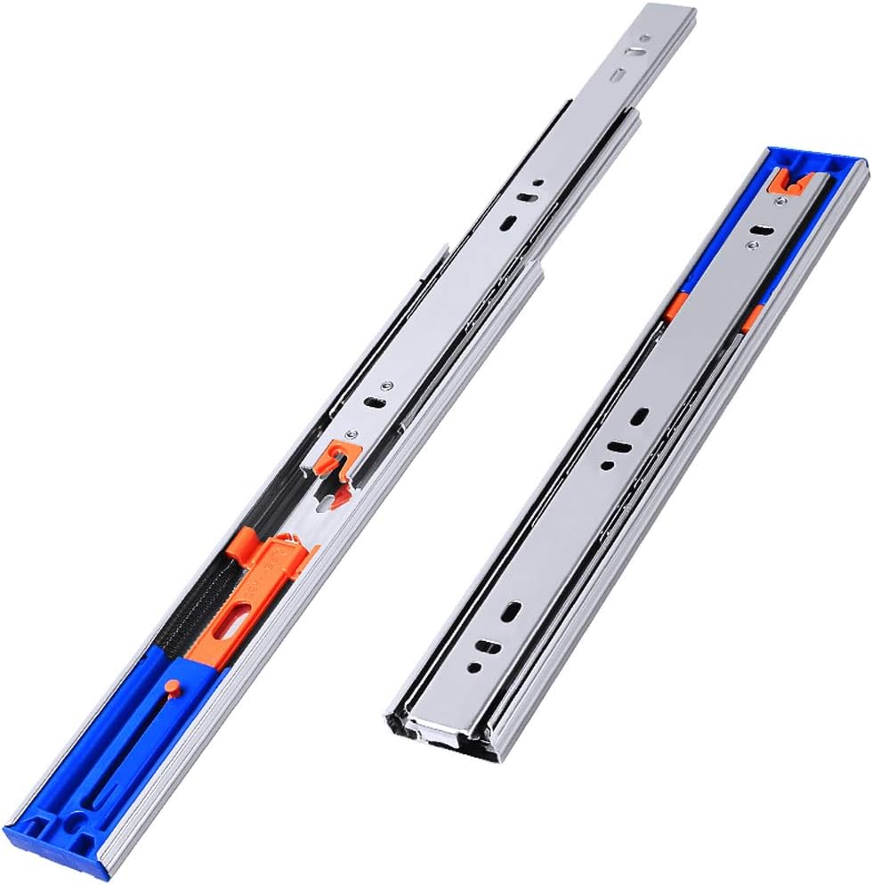 Drawer slide Rails, ThreeSection Rails, Damping Cushioning Device, Smooth