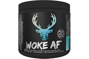 BUCKED UP Woke AF - High Stimulant Pre-Workout- Prolonged Energy & Next Level Focus Without Side-Effects - ZERO SUGAR - ZERO 