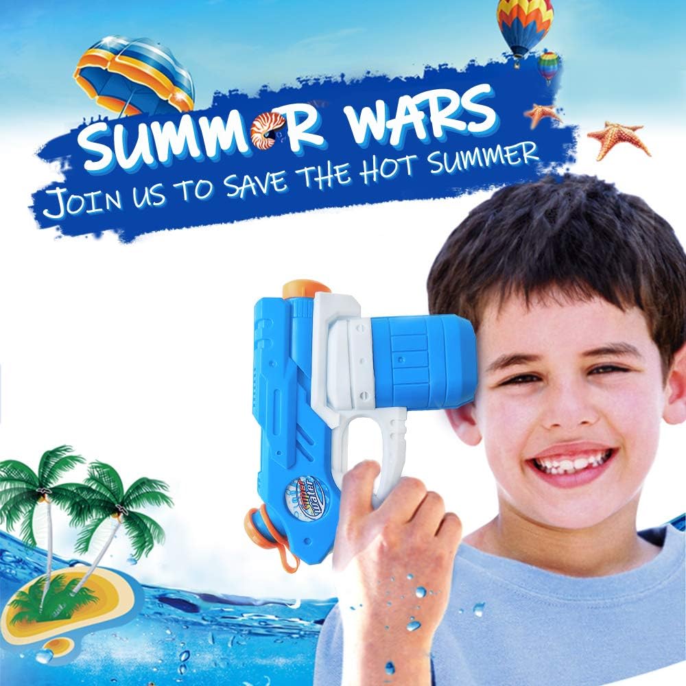 Seanrui Water Guns for Kids,8 Pack Super Squirt Guns 220CC Capacity 15-20 Feet Shooting Range, Toys Gifts for Boys Girls Children Summer Swimming Pool Beach Water Fighting Play Toys: Toys & Games