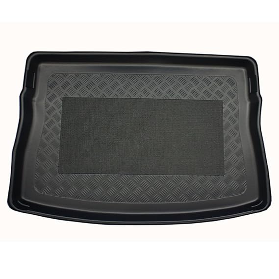 Kofferraumwanne Golf VII 10.2012-, Kofferraummatten Passgenaue mit Antirutsch, Passend für erhoehte Ladeflaeche (mit Not-Rad/