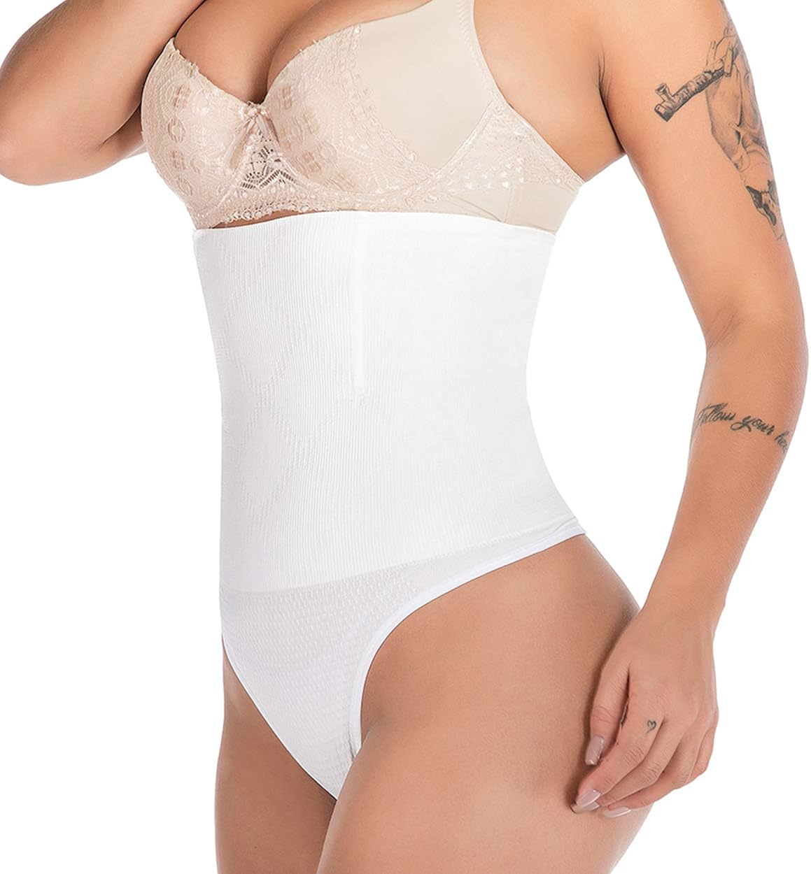 Hioffer 328 Women Waist Cincher Girdle Tummy Slimmer Sexy Thong Panty Shapewear at  Women’s Clothing store