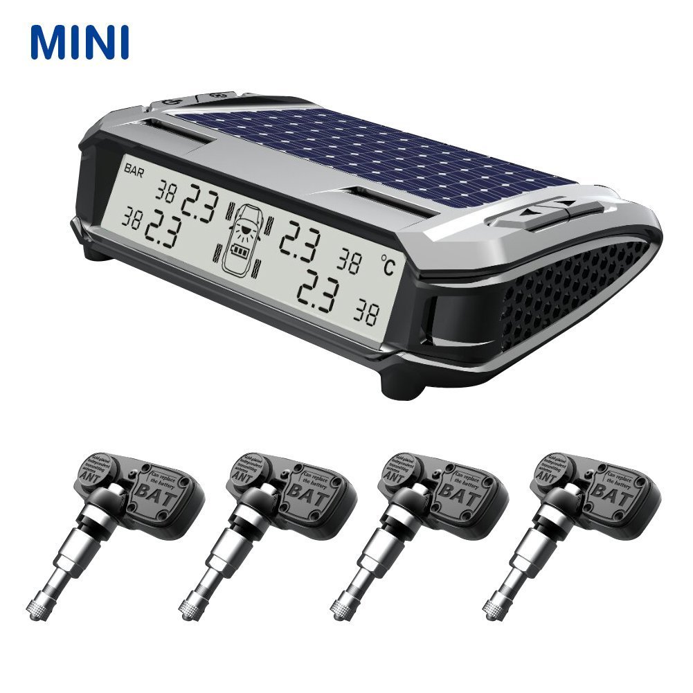 Meirun DIY Auto Tpms Tire Pressure Monitor System,Solar Power Wireless