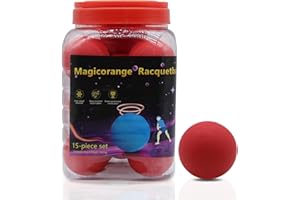 15 Pack Racquetball Multi Colored Racquetballs High Bounce Rubber Racquetballs