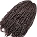 Pack of 3 Afro Kinky Marley Braids Hair Extensions ELEGANT MUSES Kanekalon Synthetic Twist Crochet Braiding Hair 18 inch 100g/pcs (18 inch, 4#)