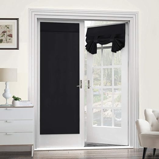 Amazon Com Blackout Curtain For French Doors Thermal Insulated