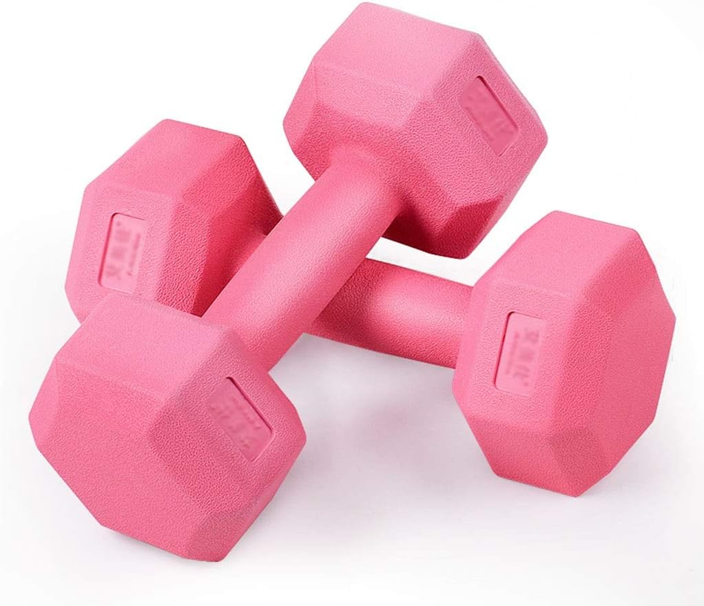 KKCD - Dumbells Hex Dumbbells Men's Exercise Arm Muscle Home Fitness Equipment 2kg/3kg Rubberized Dumbbell Female All-purpose Gym And Home Workouts Waterproof And Non-Slip Bodybuilding(1pair) Darbell