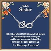IEFLIFE Valentines Gifts for Her Women - 925 Sterling Silver Chain 14K White Gold Plated Infinity Heart Necklace for Mom Daughter, Valentines Gifts for Mom Granddaughter Friends Jewelry