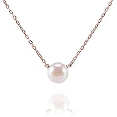 PAVOI Handpicked AAA+ Freshwater Cultured Single Pearl Necklace Pendant | Gold Necklaces for Women