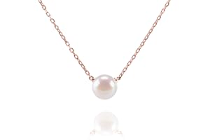 PAVOI Handpicked AAA+ Freshwater Cultured Single Pearl Necklace Pendant | Gold Necklaces for Women