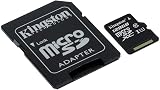Kingston 128GB microSDXC UHS Class 1 Class10 Memory Card w/ SD Adapter Black view 2