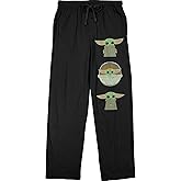 The Mandalorian Baby Grogu Star Wars Mens Grey Sleep Pajama Pants