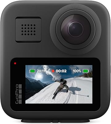 MAX – wasserdichte 360 ​​+ traditionelle Action-Kamera mit sphärischem 5,6K30 HD-Video, 16,6 MP, 360 Fotos, 1080p Live-Streaming-Stabilisierung