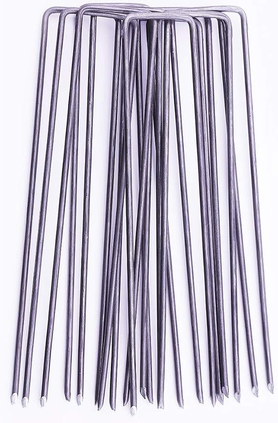 GardenPrime 10 Grapas Metálicas Alambre de Acero 150mm para ...