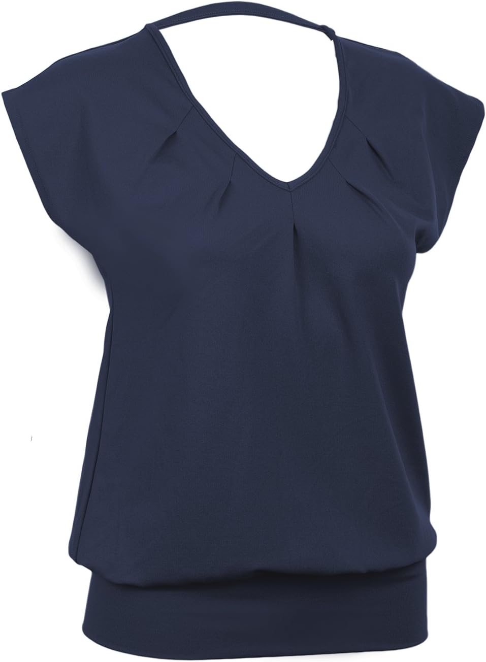 CURARE Yoga Wear Wide Ladies Shirt blue Night-Blue