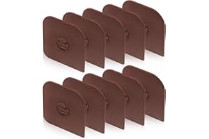 TMEDW Pan Scraper, 10 Pcs Pot Scraper, Pan Scraper Plastic, Multifunctional Scraper Tool for Kitchen, Non-Slip, Food Safe, High Heat Resistant