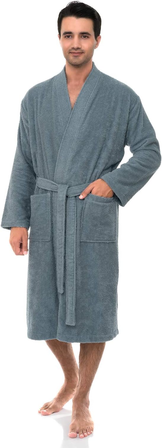 TowelSelections Men’s Robe, Turkish Cotton Terry Kimono Bathrobe