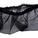 Meolin Bird Cage Skirt Bird Cage Seed Catcher Seeds Guard Parrot Mesh Net Cover Stretchy Shell Skirt Traps,L black,25.9811.02inchthumb 2