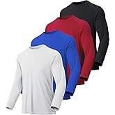 MLYENX 7 Pack Long Sleeve Shirts for Men UPF 50+ UV Sun Protection Quick Dry Moisture Wicking Workout Tee Shirts