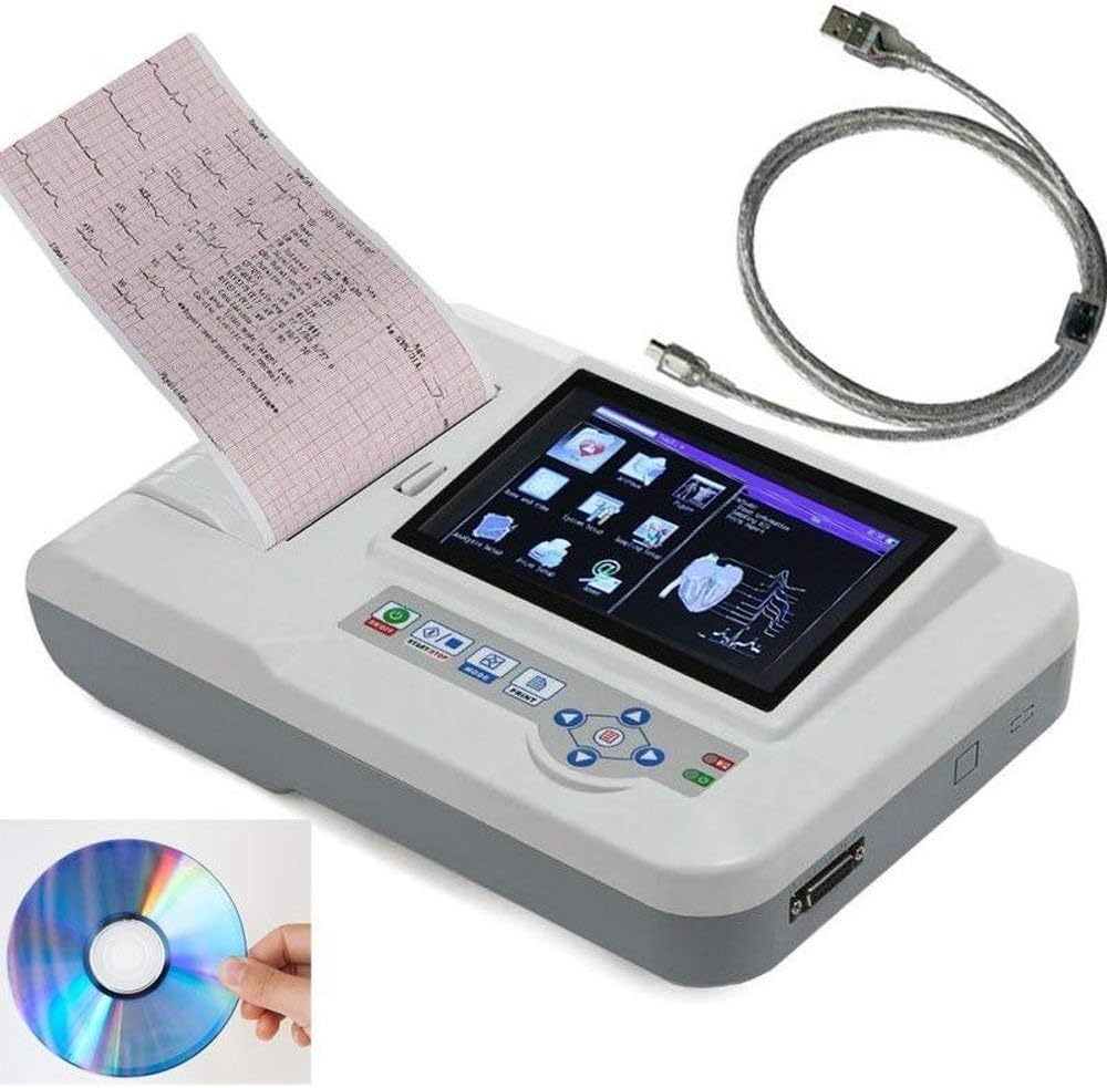 Denshine Portable Digital 6channel Electrocardiograph ECG Machine EKG