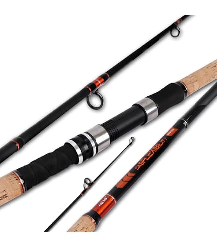 surf fishing rods walmart Fiblink Rod Carbon Surf Spinning Rod Portable Travel Saltwater Beach Blue Surf Rod with SuperPolymer Handle (9'-3pc-MH Spin) : Sports & Outdoors frozen cod What are your thoughts hook bottom rigs Size:1/4 oz 4/0