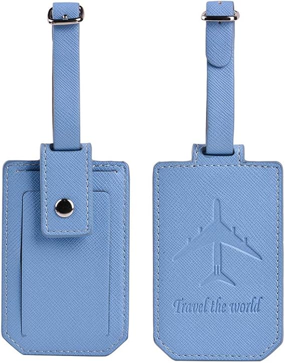 Luggage Tags, Baggage Suitcase Leather Luggage Tag Label Bag Handbag Travel
