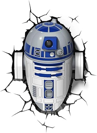 Amazon Co Jp Yd 照明器具 ウォールランプ 3dライトfx Star Wars R2d2 3dデコライト プラスチック製 ホワイト ブルー 色 A ホーム キッチン