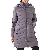 Women's Winter Down Long Jacket Thickened Puffer Warm Coat with Detachable Hood