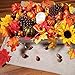 Supla 451 Pcs Fall Pumpkin Leaf Decoration Vase Filler Bowl Filler Mini Pumpkin Gourd Acorns Sunflower Heads Autumn Oak Leaf Maple Leaf for Wedding Thanksgiving Halloween Harvest Party Table Decor