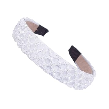 Amazon Com 3 Cm Wise Beaded Crystal Hairband For Women Weave