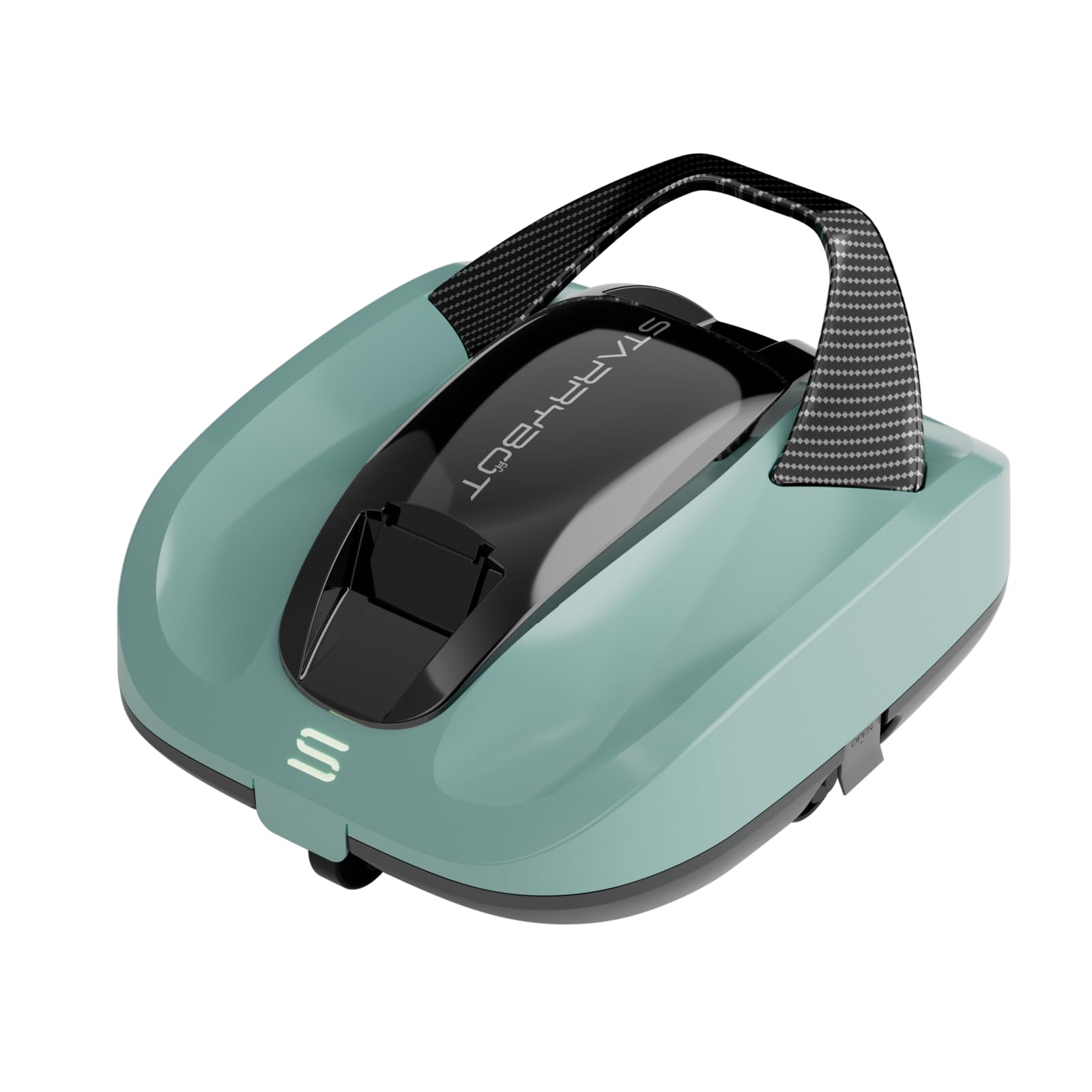 starrybot cordless robotic pool cleaner with dual high-efficiency motors delivers strong suction, smart self-parking