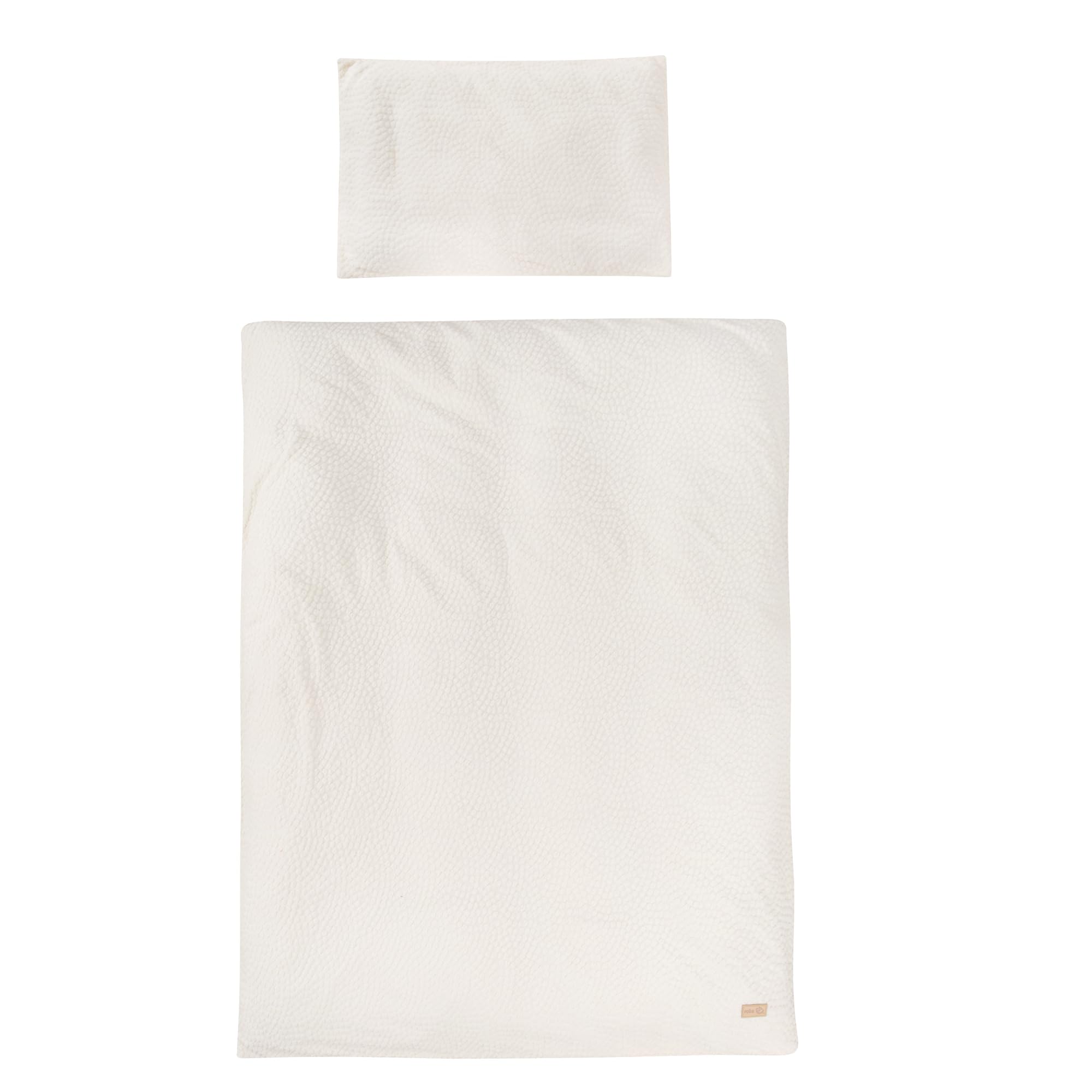 roba Children's Bed Linen Seashells Oyster 100 x 135 cm - Bedding Set 2 pc - Organic Cotton - GOTS and Oeko-Tex 100 Certified - White