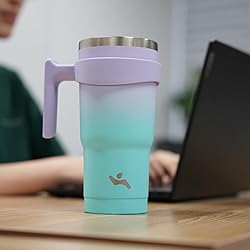 Konokyo 20 oz Tumbler with Handle and 2 Straw 2