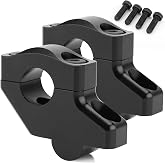 1 1/8" Handlebar Bar Risers Motorcycle Bar Clamps 28mm Bar for Motorbike Pit Dirt Bikes Black Riser Height 30mm (1.18 "), 20mm (0.79") Backward or Forward,CNC Billet Aluminum