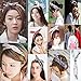 Lovef Pretty Cute 10pcs Rabbit Bunny Ear Girl Hair Headband Scarf DIY Wire Band Bow Head Wrap Assorted Colors