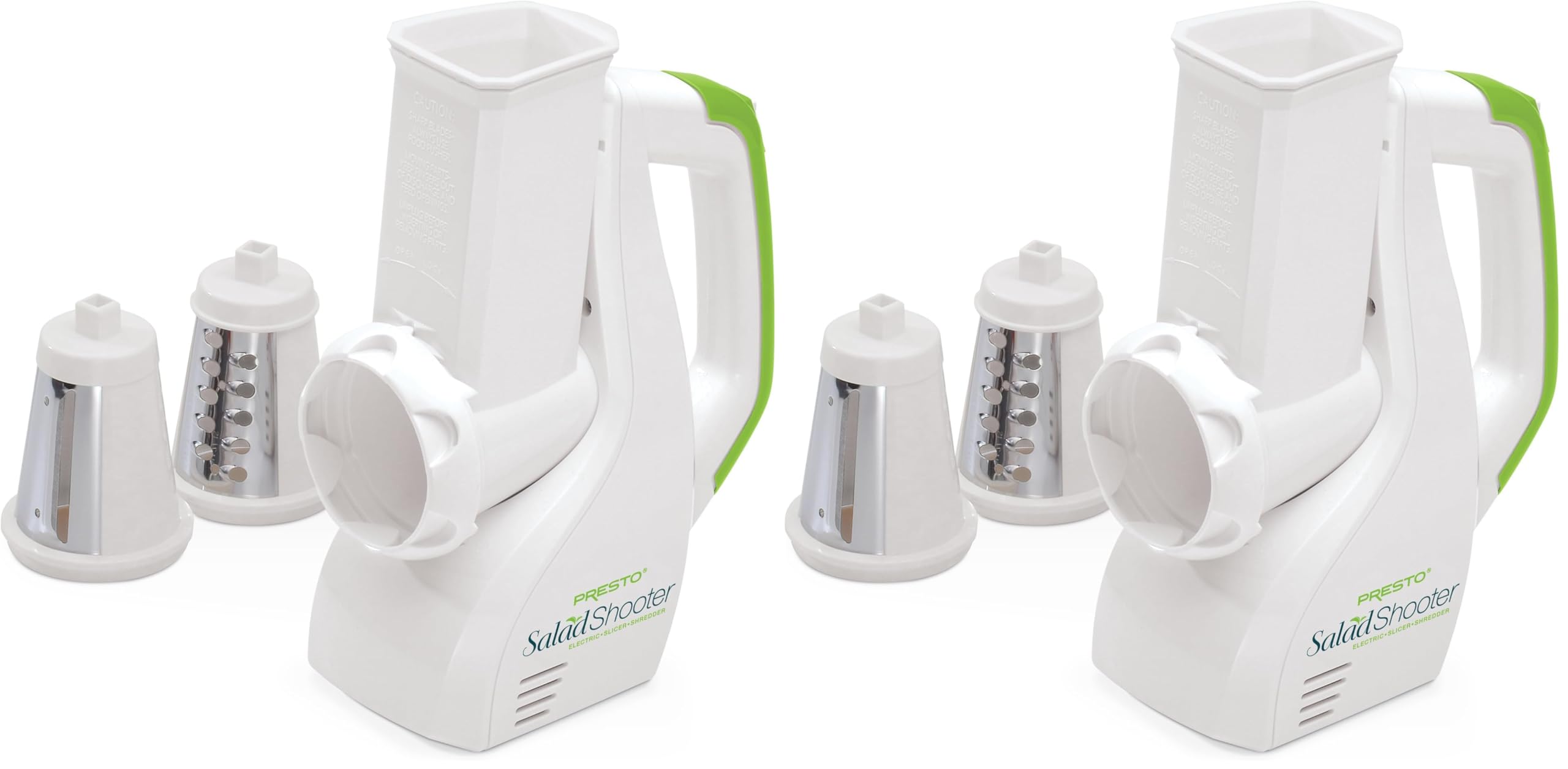 Presto Salad Shooter Electric Slicer/Shredder,White,(Pack of 2)
