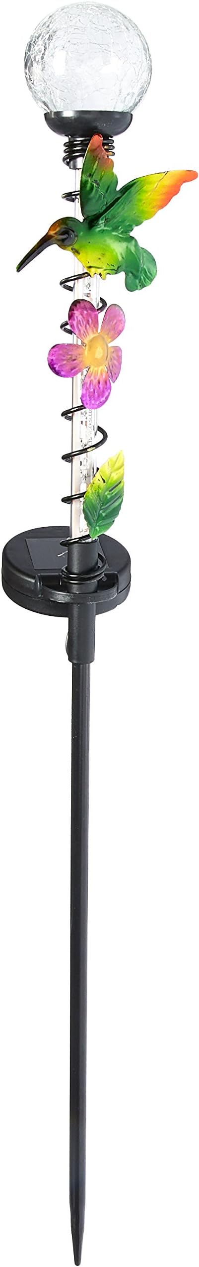 Headwind Consumer Products 830-1430 Four Seasons Courtyard, Solar Stake Light, Motion Lights On The Stake & A Color Changing Ball On The Top