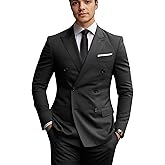 Men's Suit 2 Piece Suits Double Breasted Men Slim Fit Suit Blazer Pants Set Wedding Prom Tuxedos
