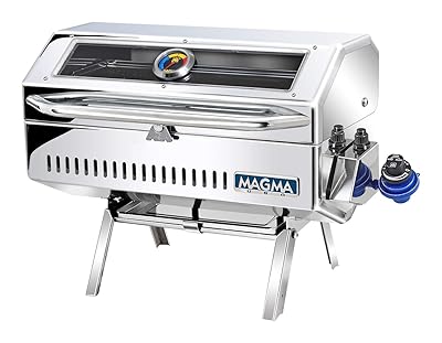 Magma Products, A10-918-2GS Newport 2 Infra Red Gourmet Series Gas Grill, Polished Stainless Steel