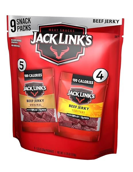 JACK LINK’S BEEF JERKY VARIETY PACK – ORIGINAL...