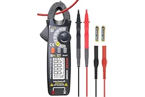 MAYILON Digital Clamp Meter, 6mA-200A AC/DC Low Current Clamp Meter, AC/DC Voltage Multimeter TRMS 6000 Counts Amp Voltage Tester Auto Ranging with Resistance Capacitance Continuity NCV Diode Frequency