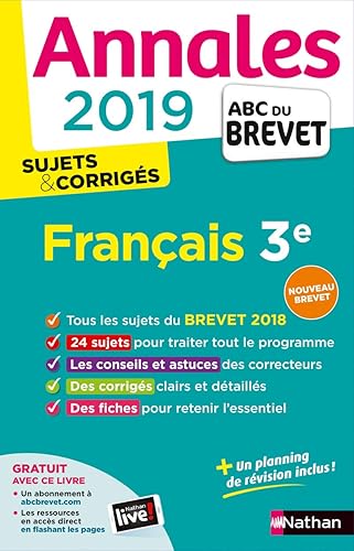 Download Annales ABC du Brevet 2019 - Français PDF